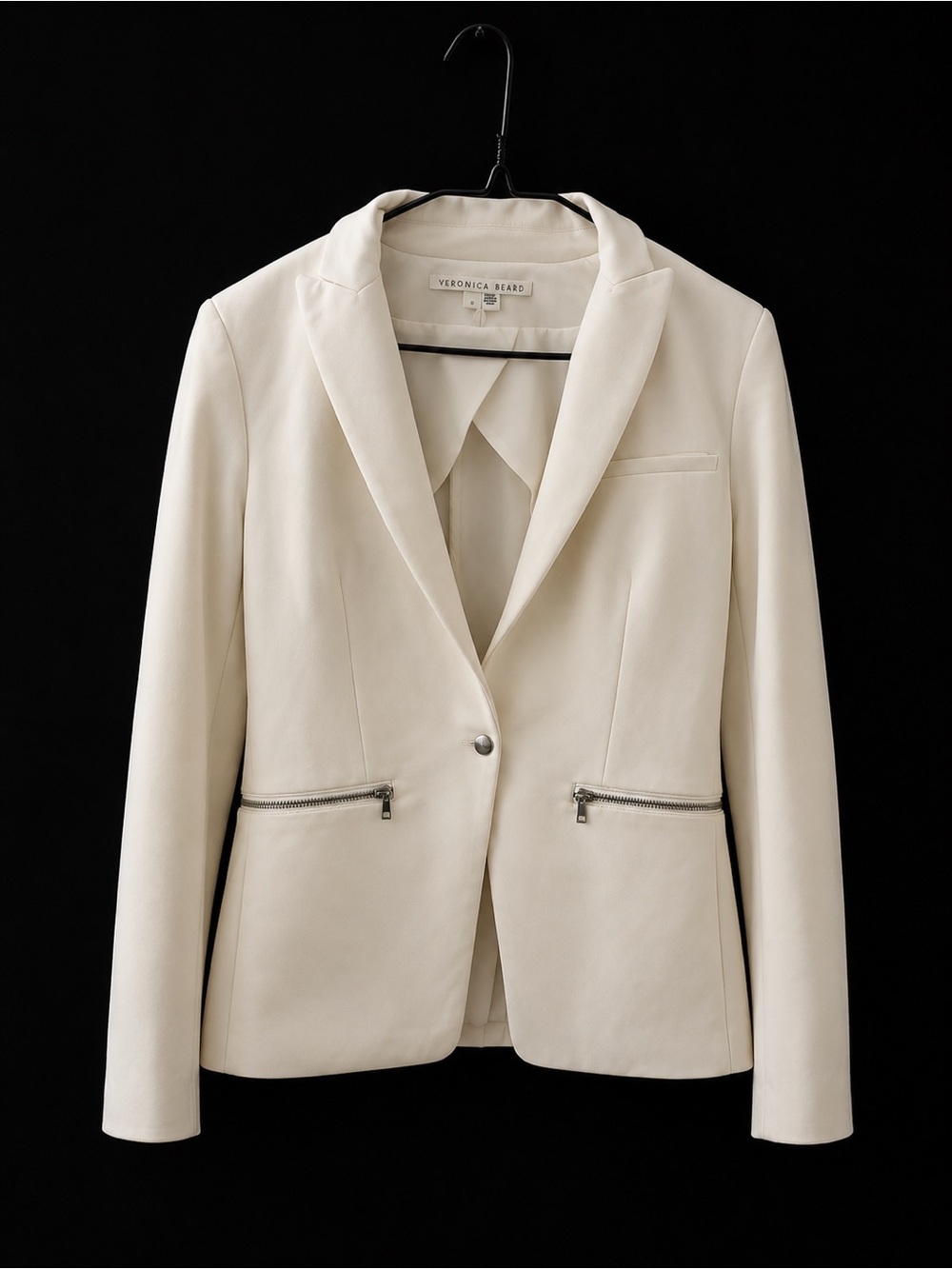 Veronica Beard Tailored Scuba-knit Blazer